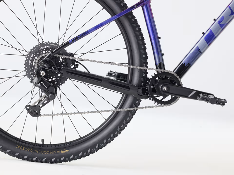 TREK Marlin 4 Gen 3 Hardtail Mountain Bike in Purple Flip and Black Fade-4