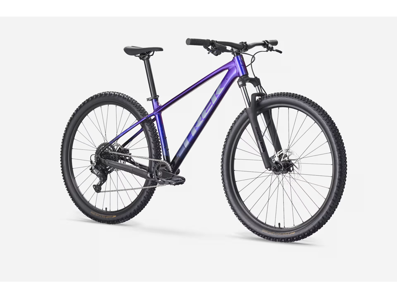 TREK Marlin 4 Gen 3 Hardtail Mountain Bike in Purple Flip and Black Fade-5