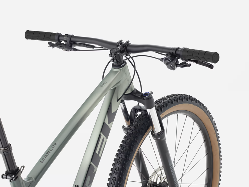 TREK Marlin 6 Gen 3 Hardtail Mountain Bike in Matte Lichen and Keswick Green Fade-1