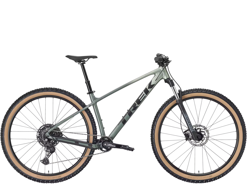 TREK Marlin 6 Gen 3 Hardtail Mountain Bike in Matte Lichen and Keswick Green Fade