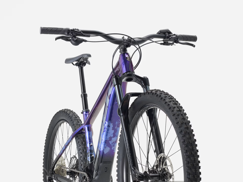 TREK Marlin+ 8 Electric Mountain Bike in Purple Flip and Black Fade-2