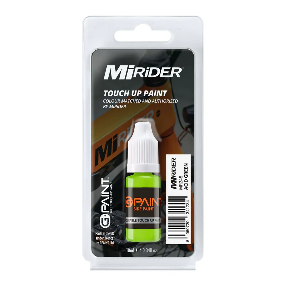 Team Cycles Gpaint MIRIDER TOUCH UP PAINT POTS ACID GREEN | Interest FREE Finance & Online Refund Policy.