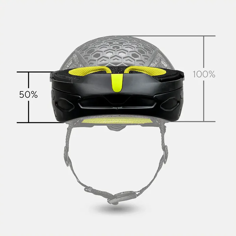Newlane Flip Clip Folding Bike Helmet in Yellow-1