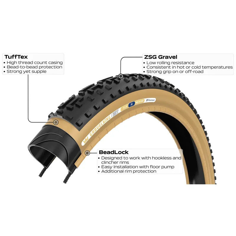 Panaracer TLR GravelKing EXT TLR Gravel Tyre - 700c-2