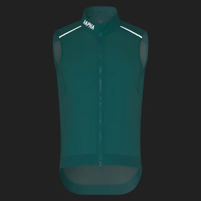 Rapha Mens Pro Team Gilet II in Lagoon and Silver Reflective-2