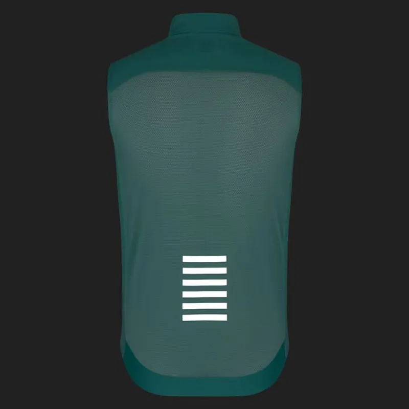 Rapha Mens Pro Team Gilet II in Lagoon and Silver Reflective-3