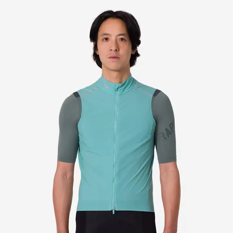 Rapha Mens Pro Team Gilet II in Lagoon and Silver Reflective-4