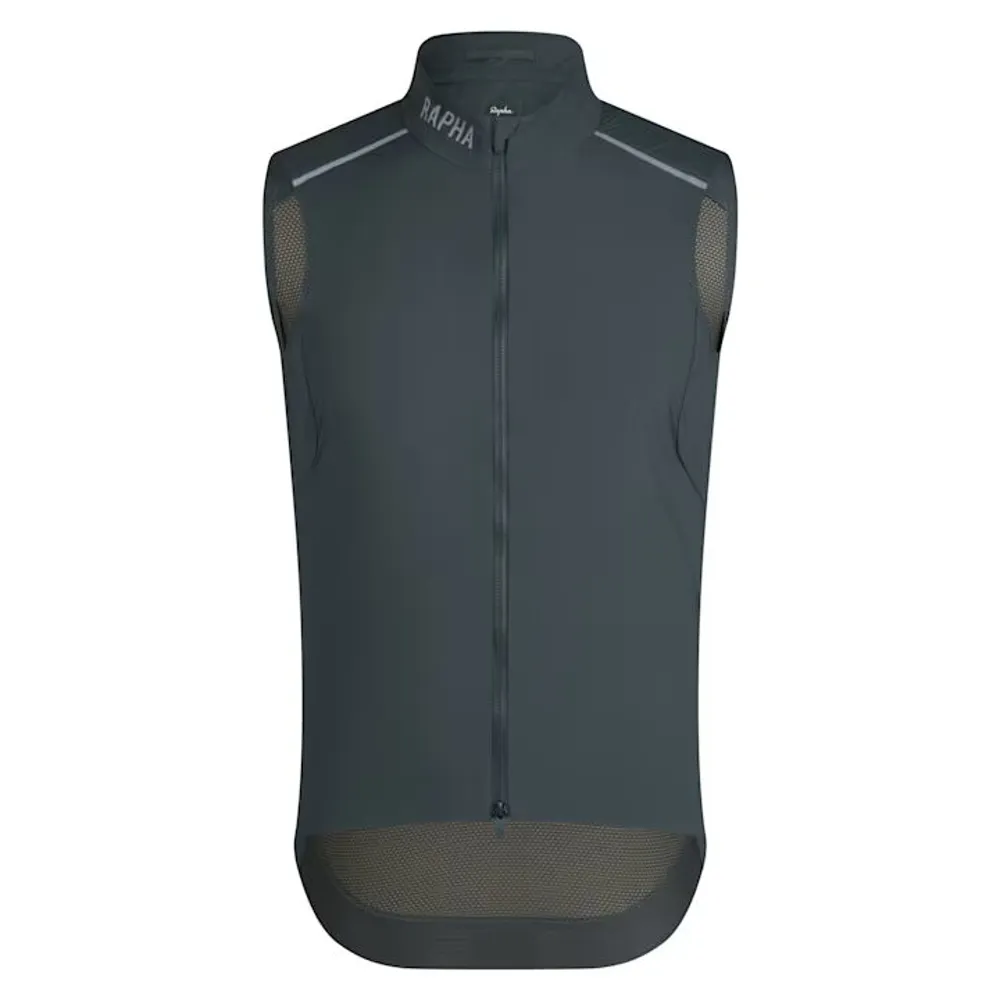 Team Cycles Rapha Mens Pro Team Gilet II in Onyx and Reflective | Interest FREE Finance & Online Refund Policy.