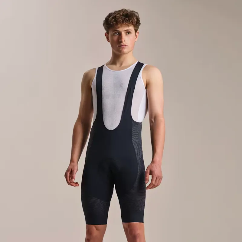 Rapha Men's Pro Team Powerweave Bib Shorts in Carbon and Silver-4