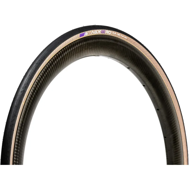 Panaracer AGXERO TLR Folding Road Tyre in Black and Amber - 700c