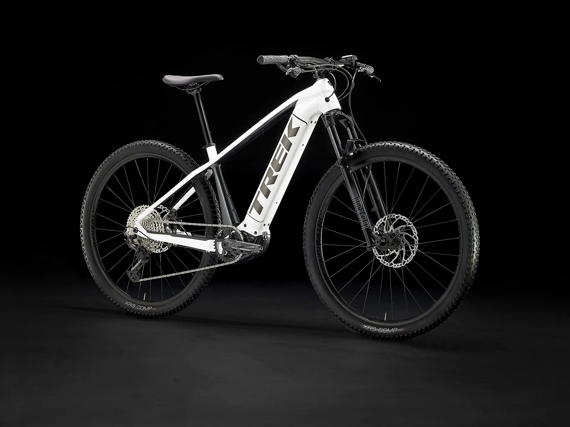 TREK Powerfly 625Wh Gen Electric Mountain Bike in Crystal White and  Lithium