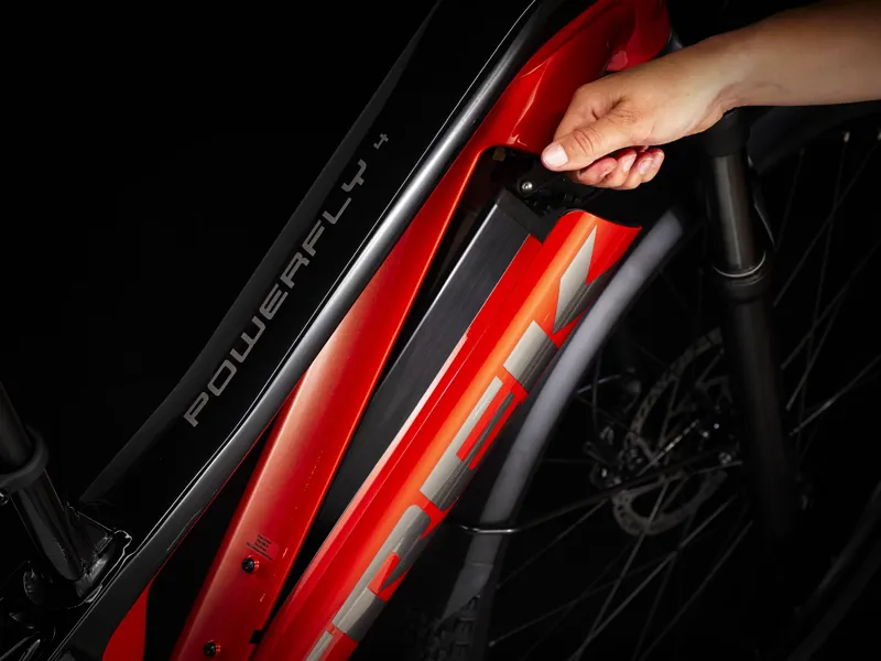 TREK Powerfly FS 4 Equipped 62Wh Gen 3 Full Suspension Electric Mountain Bike in Lava and Black-2