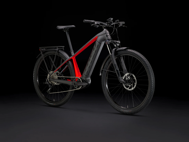 TREK Powerfly Sport 4 Equipped 500Wh Gen 3 Electric Mountain Bike in Matte Black and Gloss Red-11