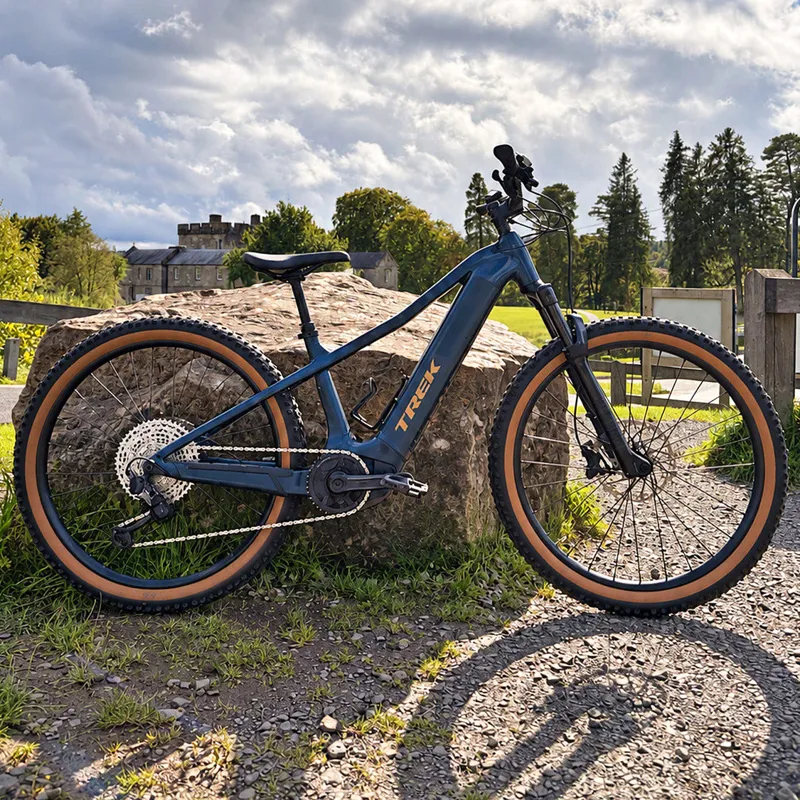 EX-HIRE TREK Powerfly+ 6 Gen 5 800Wh Electric Mountain Bike in Matte and Gloss Mulsanne Blue
