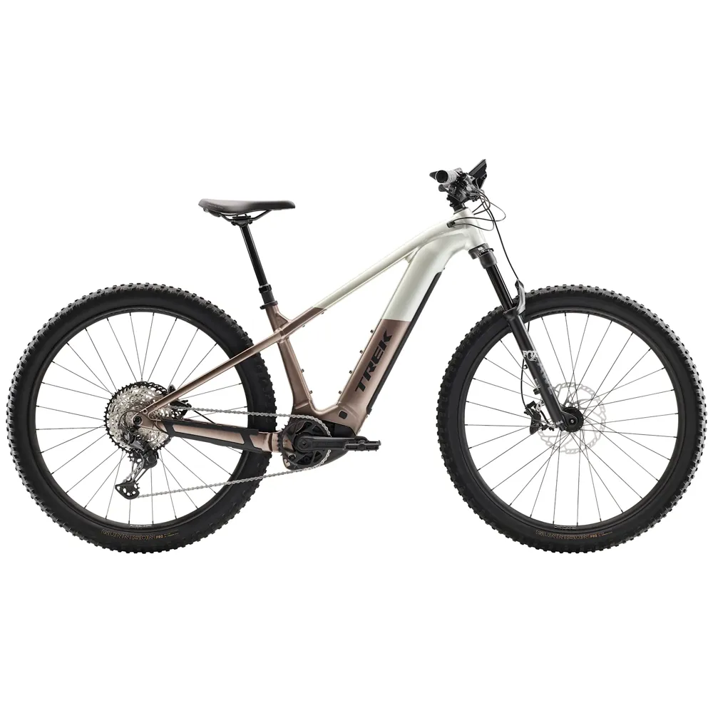 Team Cycles Trek TREK Powerfly+ 8 Gen 5 800Wh Electric Mountain Bike in Satin Lunar Silver and Bronze Age | Interest FREE Finance & Online Refund Policy.