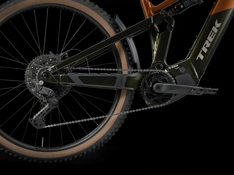 TREK Powerfly FS+ 4 Gen 4 600Wh Full Suspension Electric Mountain Bike in Pennyflake and Black Olive-4