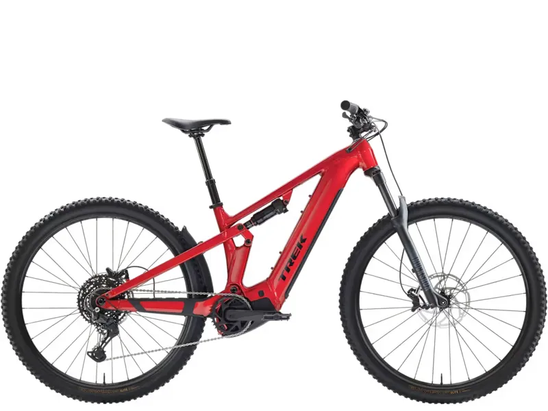 TREK Powerfly FS+ 4 Gen 4 800Wh Full Suspension Electric Mountain Bike in Fury Red
