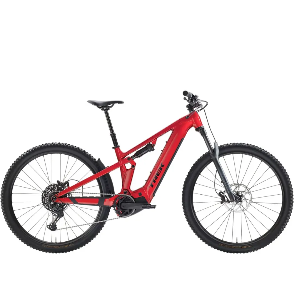 Team Cycles Trek TREK Powerfly FS+ 4 Gen 4 800Wh Full Suspension Electric Mountain Bike in Fury Red | Interest FREE Finance & Online Refund Policy.