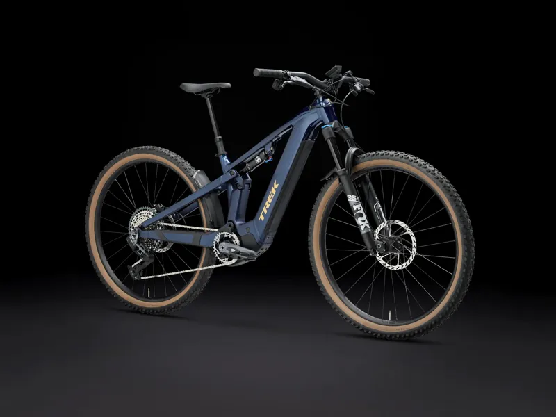 TREK Powerfly FS+ 8 Gen 4 800Wh Ful Suspension Mountain Bike in Matte and Gloss Mulsanne Blue-5