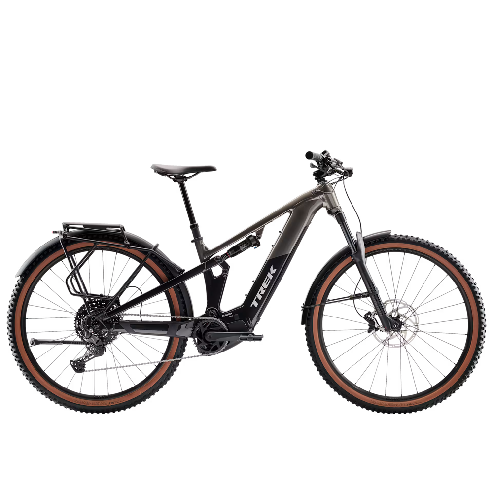 Team Cycles Trek TREK Powerfly FS+ 4 Equipped Gen 5 800Wh Full Suspension Mountain Bike in Mercury Dark Web | Interest FREE Finance & Online Refund Policy.
