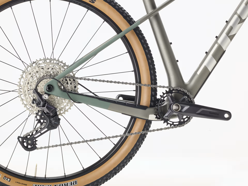 TREK Procaliber 9.5 Gen 3 Hardtail Mountain Bike in Matte Keswick Green and Mercury-4