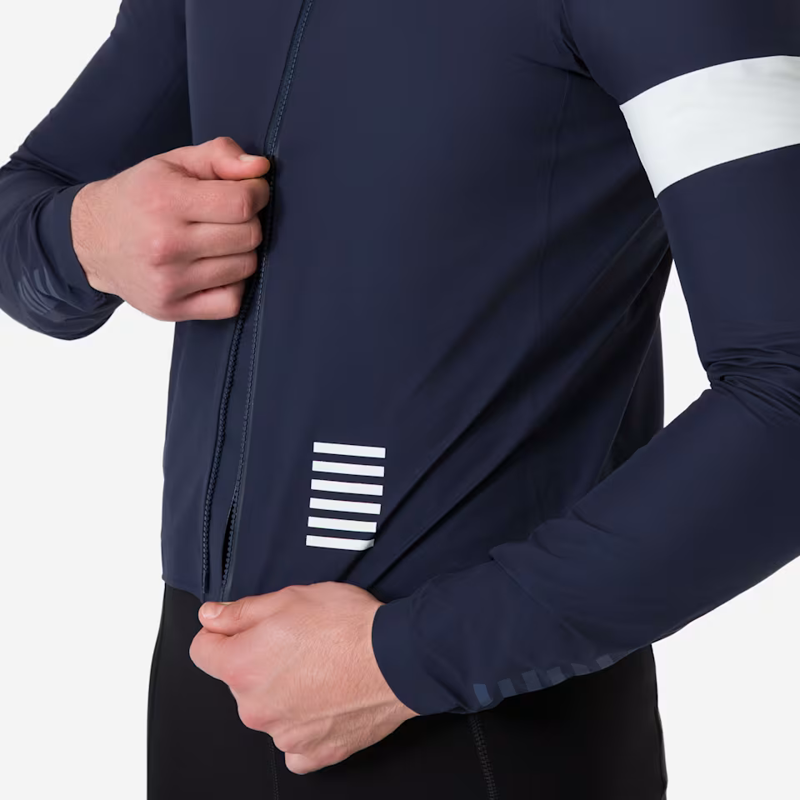 Rapha Men's Pro Team GORE-TEX Rain Jacket in Dark Navy and White-5