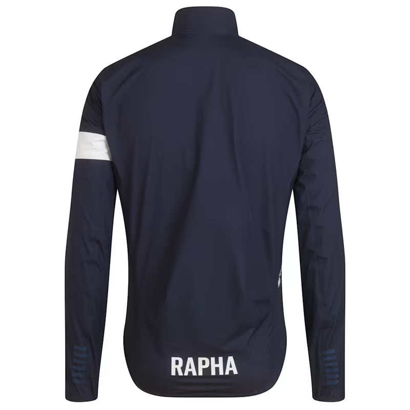 Rapha Men's Pro Team GORE-TEX Rain Jacket in Dark Navy and White-1