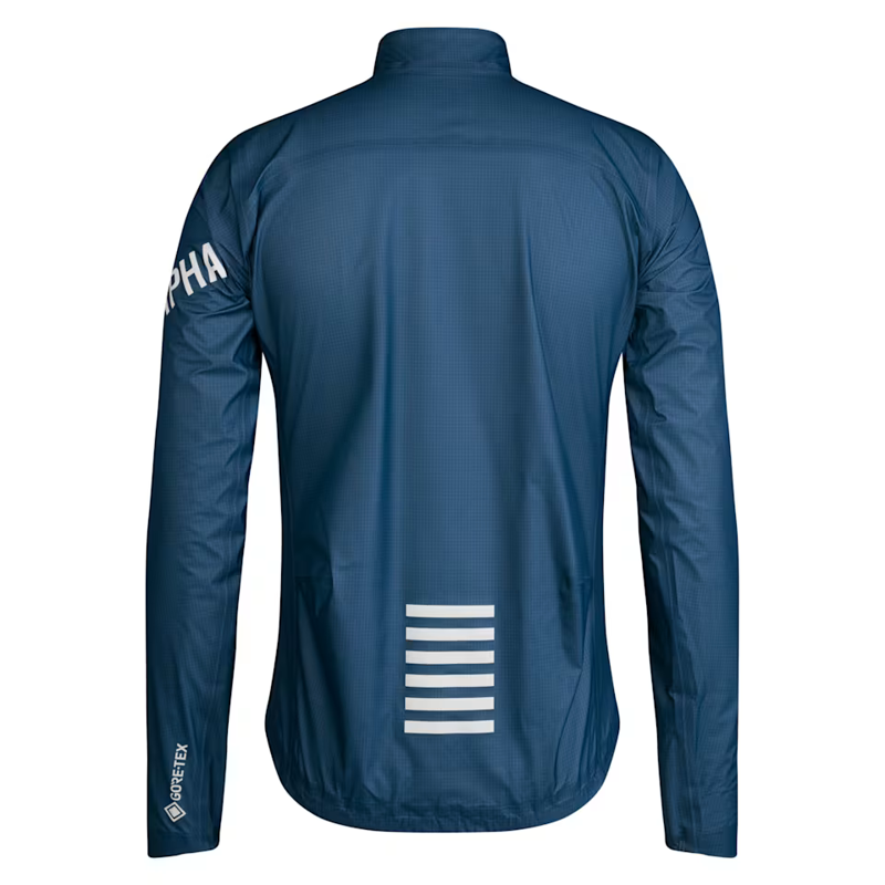 Rapha Men's Pro Team Gore-Tex Lightweight Rain Jacket in Titan and White-1