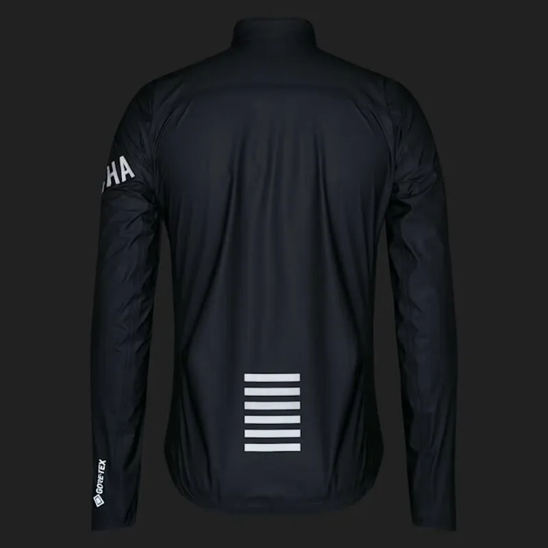 Rapha Mens Pro Team Gore Tex Lightweight Rain Jacket in Black Charcoal-7
