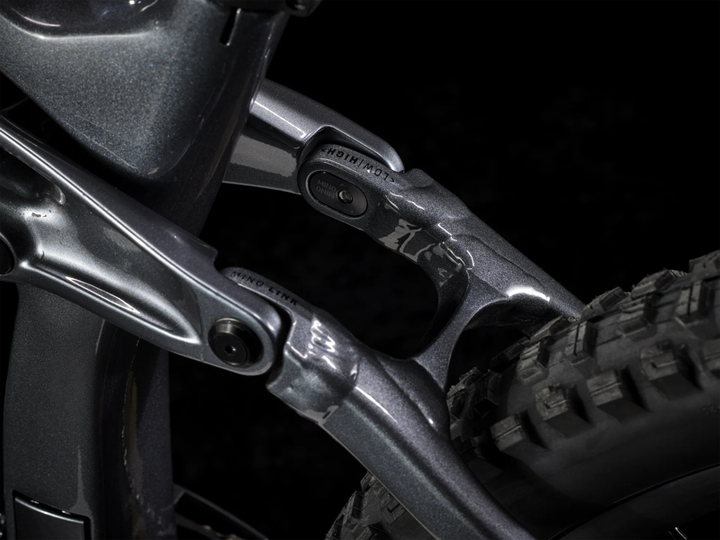 TREK Rail 9.7 750Wh Gen 4 Full Suspension Electric Mountain Bike in Galactic Grey-6