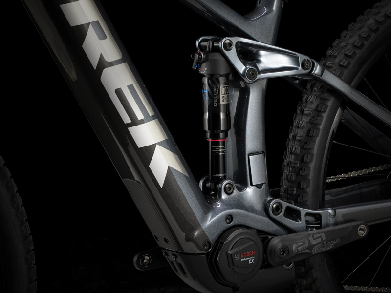 TREK Rail 9.7 750Wh Gen 4 Full Suspension Electric Mountain Bike in Galactic Grey-7