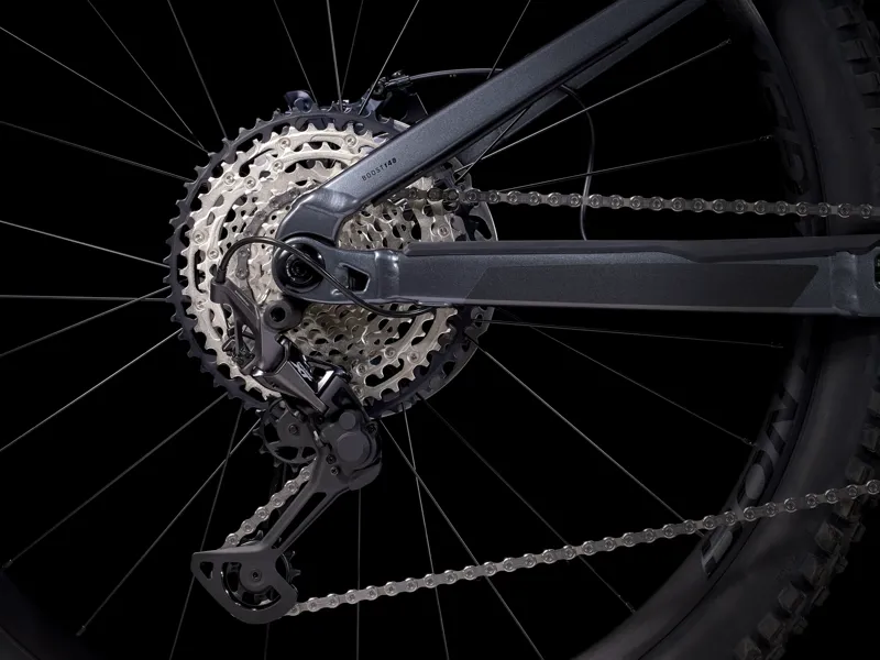 TREK Rail 9.7 750Wh Gen 4 Full Suspension Electric Mountain Bike in Galactic Grey-9