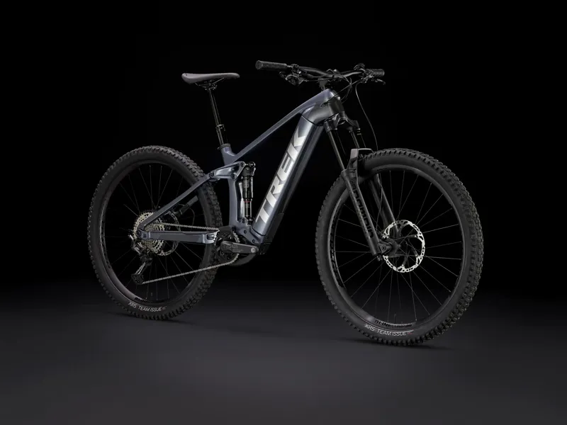 TREK Rail 9.7 750Wh Gen 4 Full Suspension Electric Mountain Bike in Galactic Grey-11