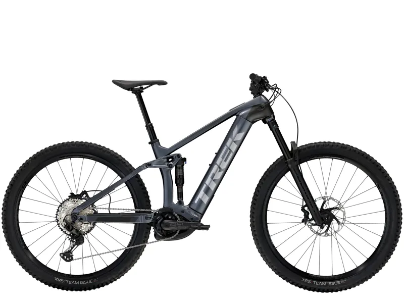 TREK Rail 9.7 750Wh Gen 4 Full Suspension Electric Mountain Bike in Galactic Grey