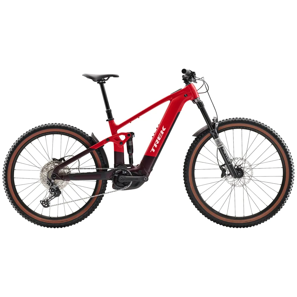 Team Cycles Trek TREK Rail+ 5 Gen 5 800Wh Full Suspension Electric Mountain Bike in Viper Red | Interest FREE Finance & Online Refund Policy.
