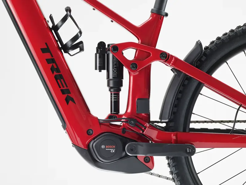 TREK Rail+ 9.7 Gen 5 800Wh Full Suspension Electric Mountain Bike in Fury Red and Dark Star-3