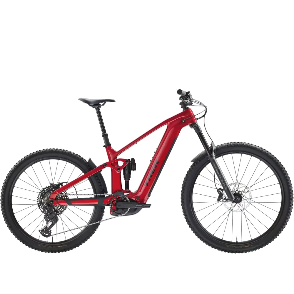 Team Cycles Trek TREK Rail+ 9.7 Gen 5 800Wh Full Suspension Electric Mountain Bike in Fury Red and Dark Star | Interest FREE Finance & Online Refund Policy.
