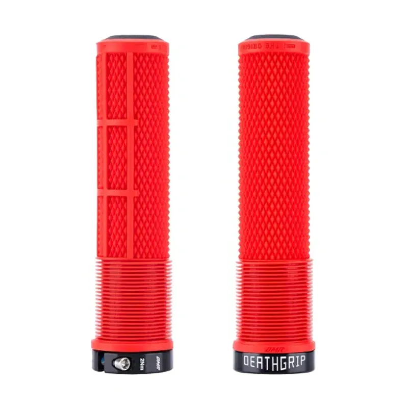 DMR DeathGrip 2 Handlebar Grips in Red - Flangeless - Thick