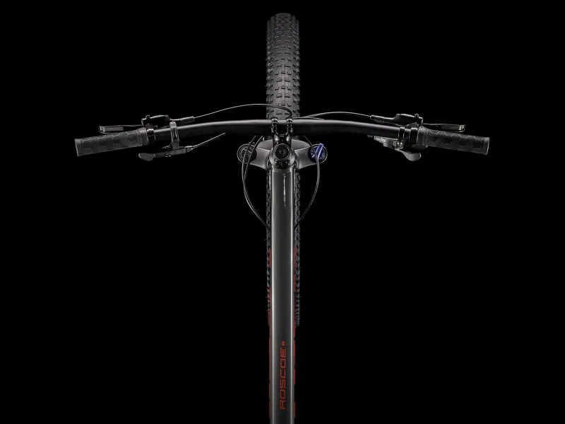 TREK Roscoe 6 Hardtail Mountain Bike in Lithium Grey and Cobra Blood-8