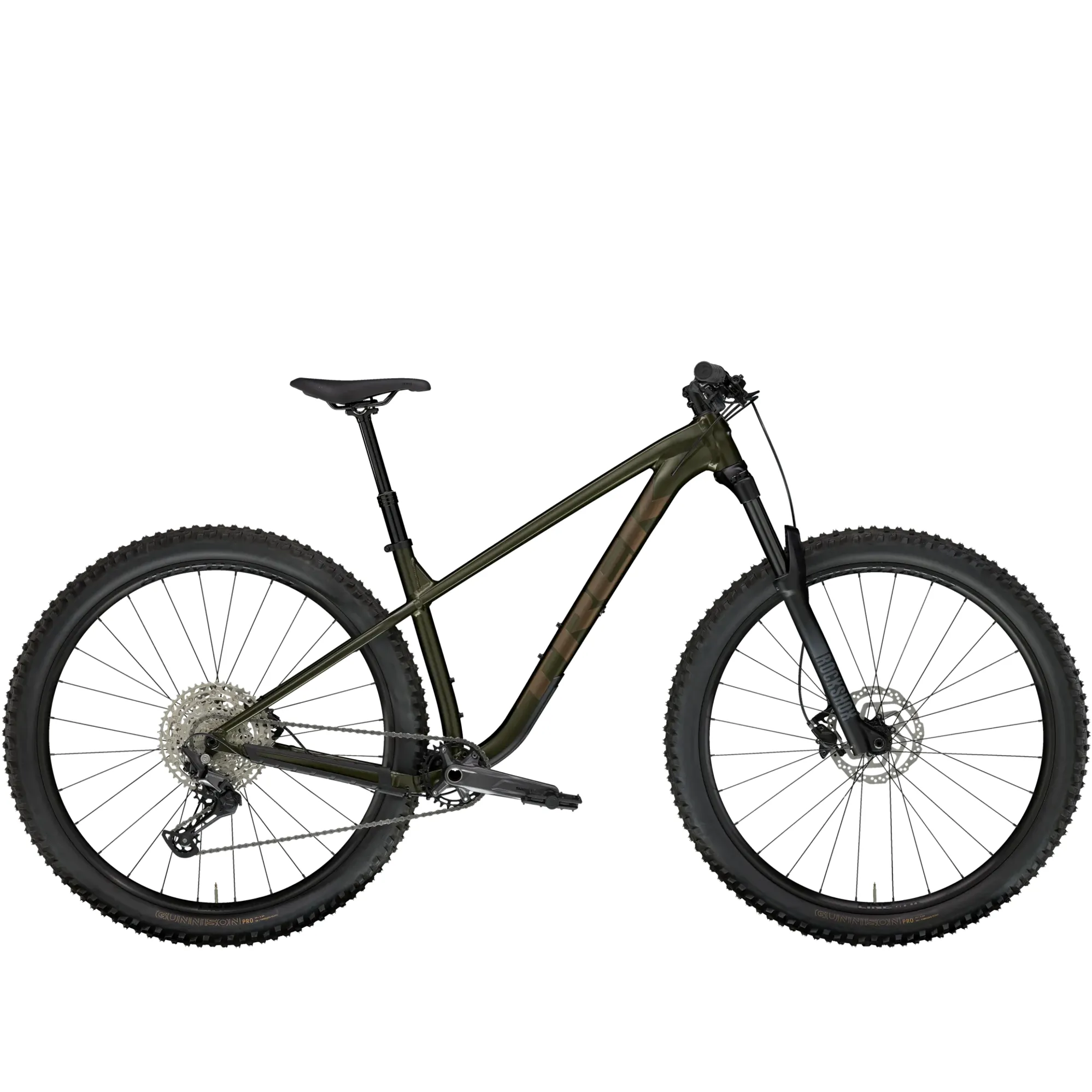 TREK Roscoe Hardtail Mountain Bike in Satin Black Olive