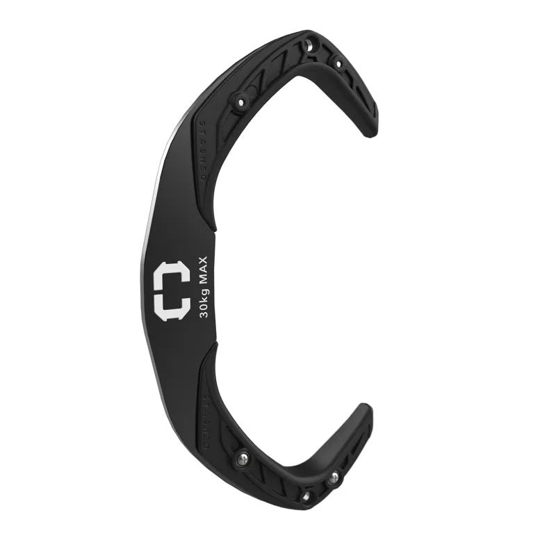 Stashed Double Hook Bike Storager Hook in Black