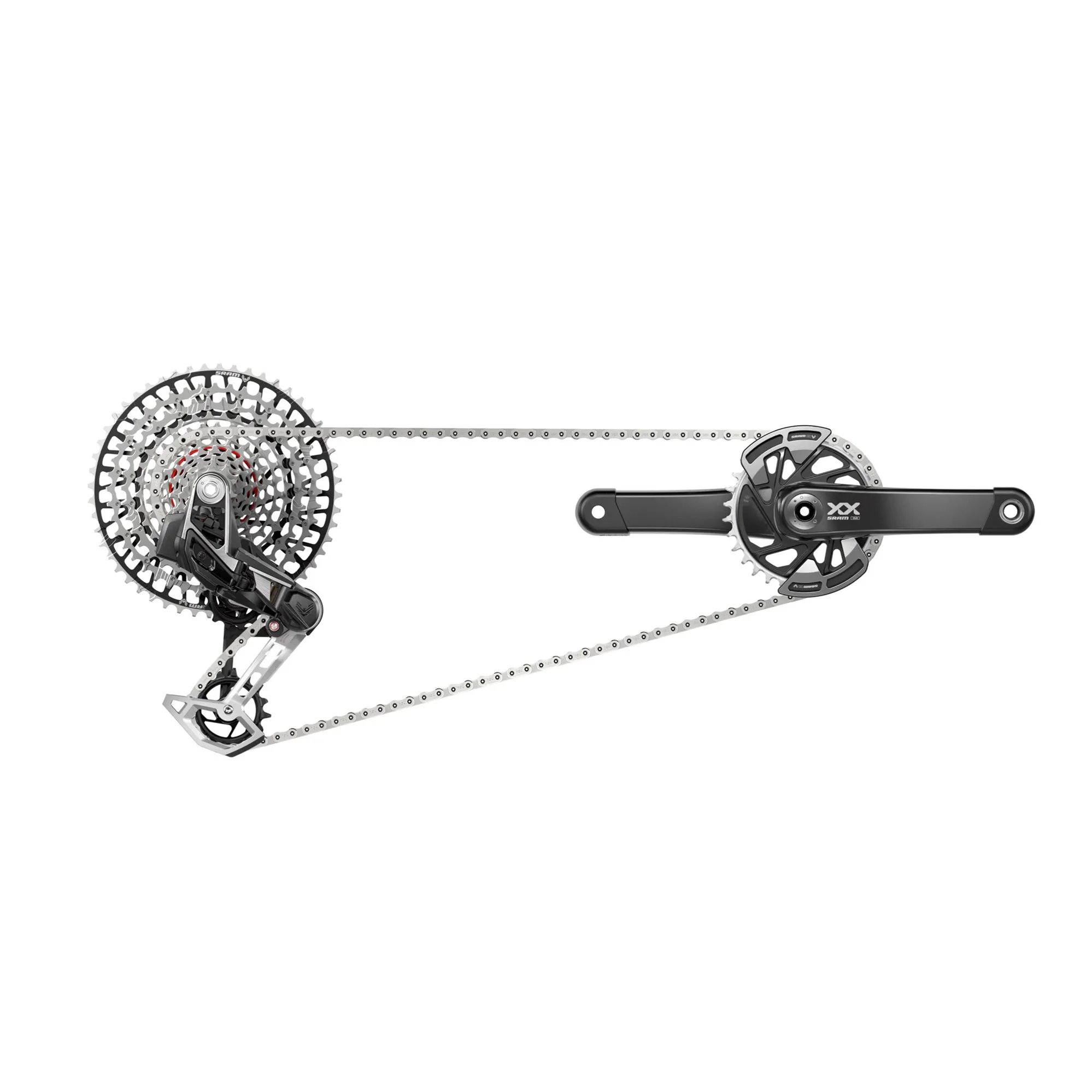 SRAM GX T-Type Flattop Chain (126 Links, 12-Speed, Silver SRAM GX T-Type Flattop Chain (126 Links, 12-Speed, Silver