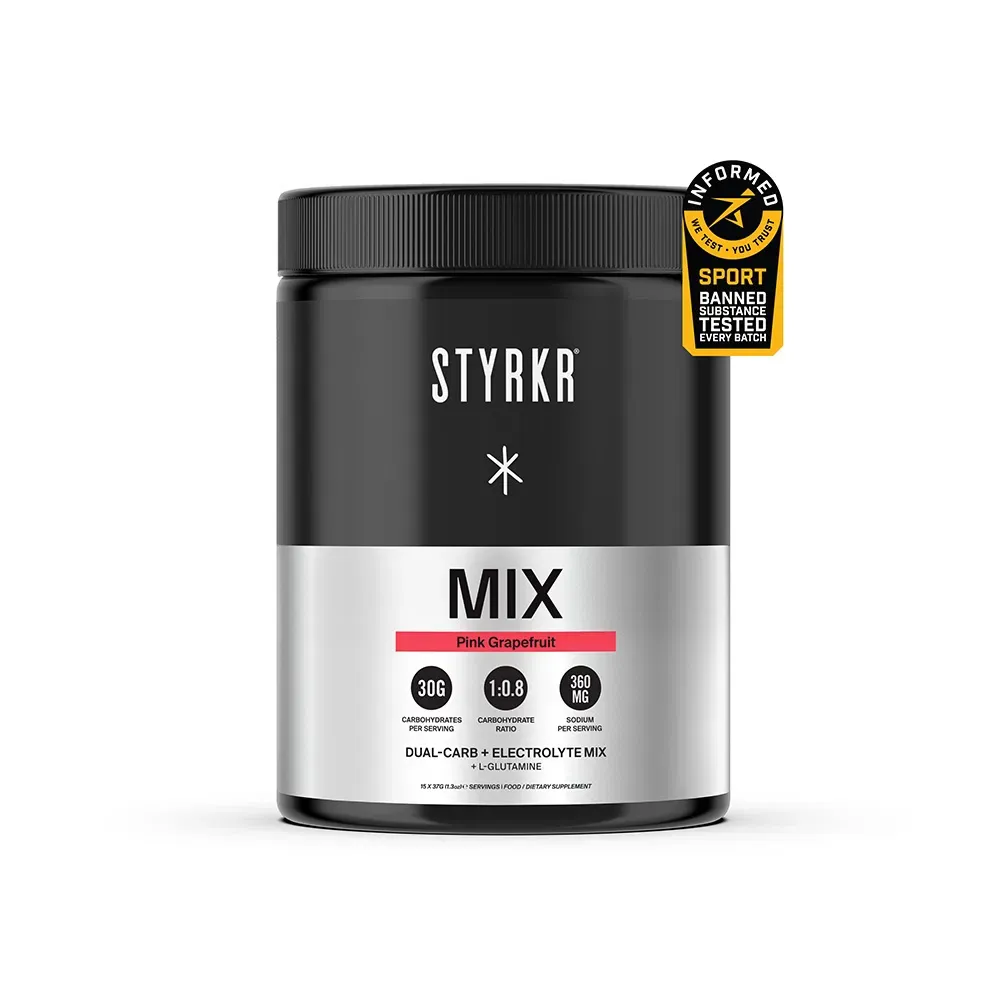 Team Cycles Styrkr STYRKR Mix+ Energy Drink in Pink Grapefruit - 555g | Interest FREE Finance & Online Refund Policy.