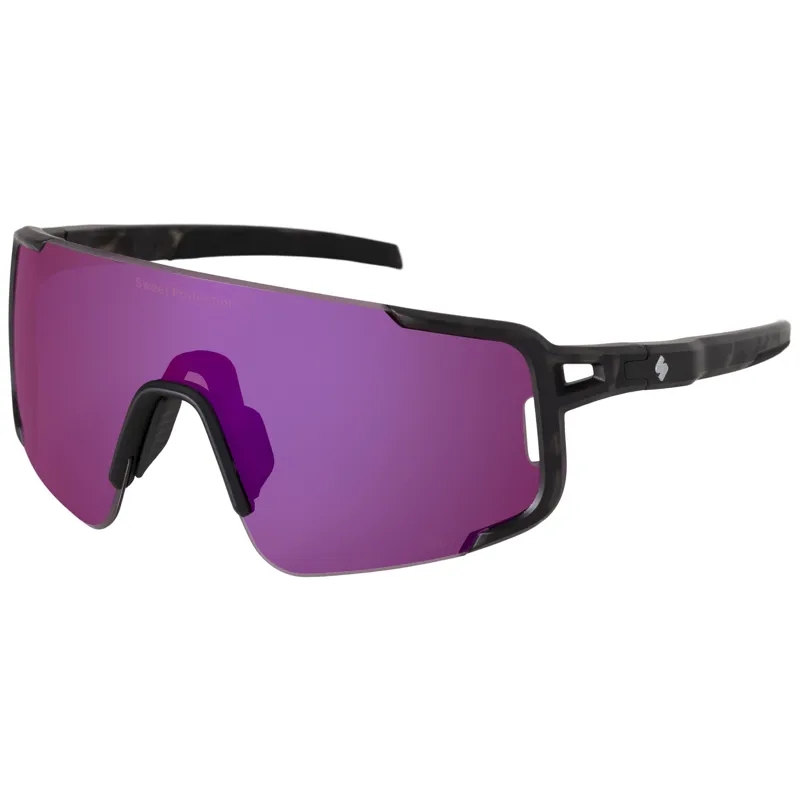 Sweet Protection Ronin RIG Reflect Sunglasses in Bixbite and Matte Crystal Black Camo