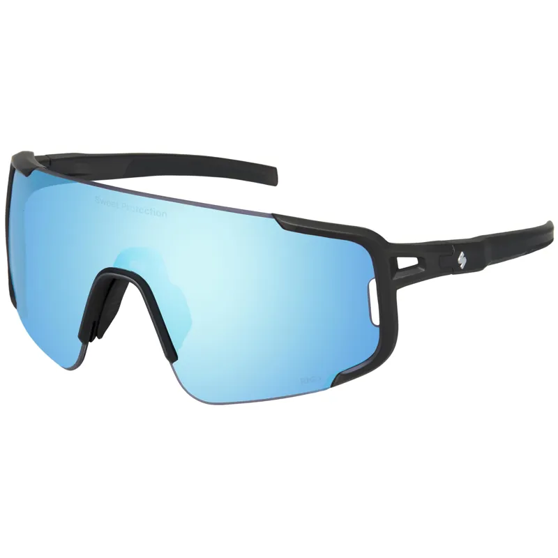 Sweet Protection Ronin RIG Reflect Sunglasses in Crystal Black and Aquamarine
