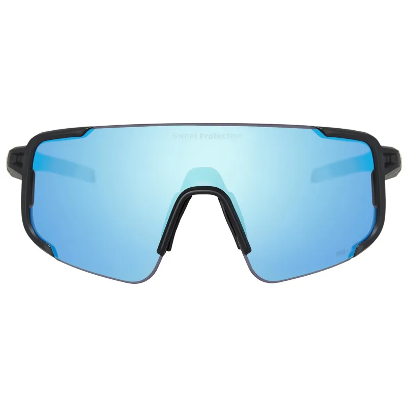 Sweet Protection Ronin RIG Reflect Sunglasses in Crystal Black and Aquamarine-1