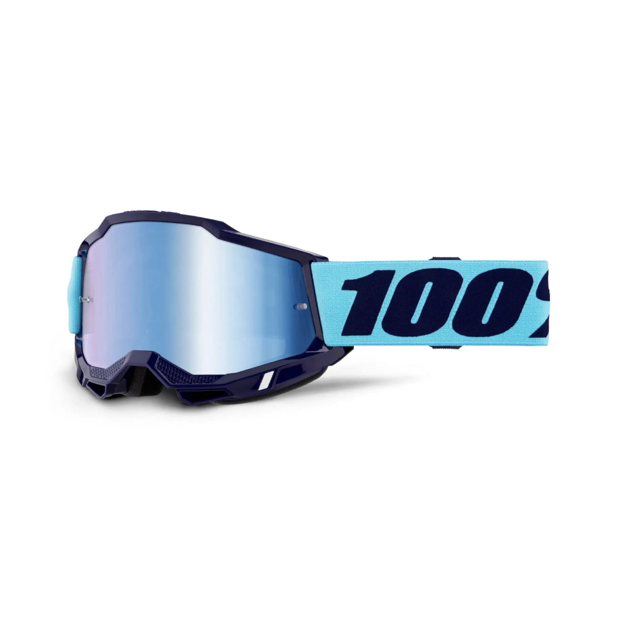 100% Accuri Mountain Bike Goggles in Vauer with Mirror Blue Lens