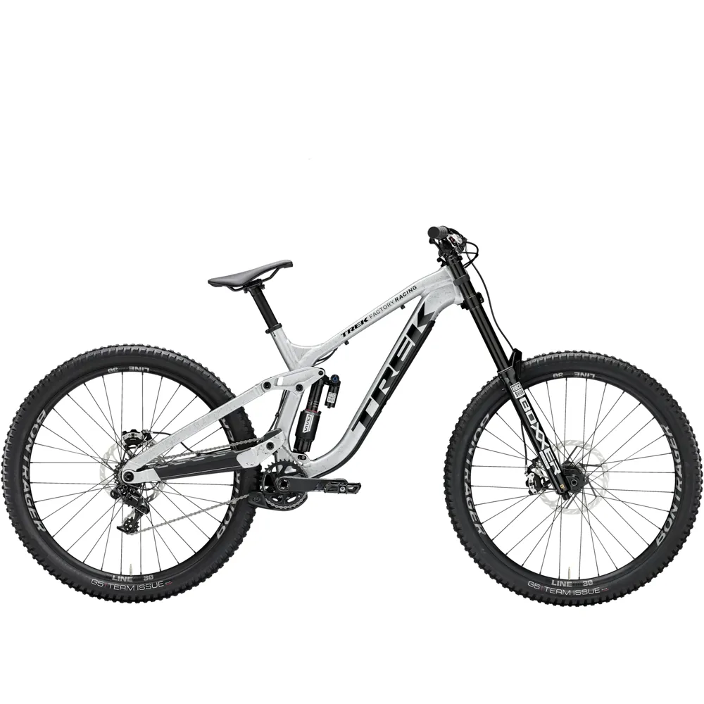 Team Cycles Trek TREK Session 9 X01 Full Suspension Downhill Mountain Bike in Liquid Silver | Interest FREE Finance & Online Refund Policy.