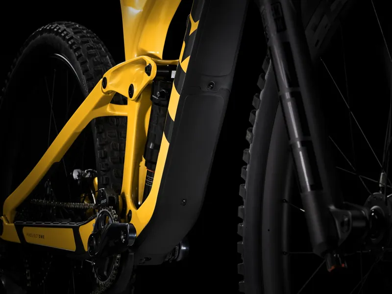 TREK Slash 9.8 GX AXS Full Suspension Mountain Bike in Satin Baja Yellow-10