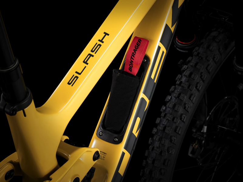 TREK Slash 9.8 GX AXS Full Suspension Mountain Bike in Satin Baja Yellow-3